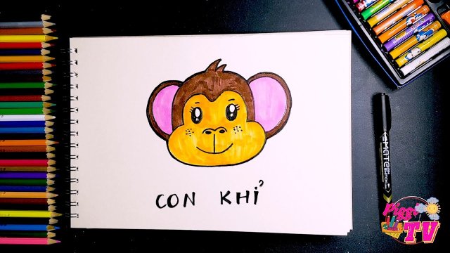 Cách vẽ Con Khỉ - Dạy Vẽ em 2023  Desenho de macaco, Tutoriais de desenho,  Desenho sapo